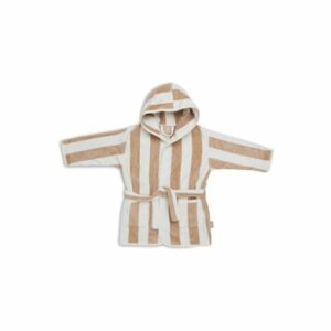 jollein Bademantel Stripe Frottee Biscuit