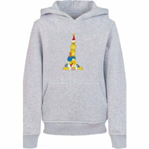 F4NT4STIC Hoodie The Simpsons Family Christmas Weihnachtsbaum heather grey