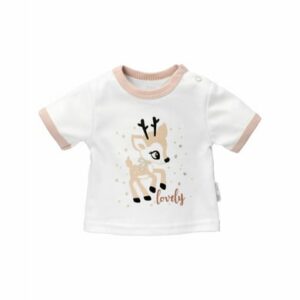 Baby Sweets Shirt Kurzarm Lovely Deer weiß braun