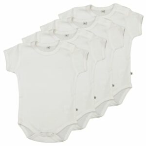 pippi Kurzarmbody 4er Pack White