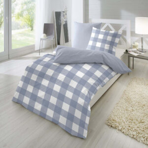 Giancasa Bettwäsche Baumwolle Karo Design 13367004-030 blau