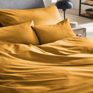 Giancasa Luxus Satin Bettwäsche Uni 255001-176 senf