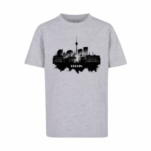 F4NT4STIC T-Shirt Cities Collection - Berlin skyline heather grey