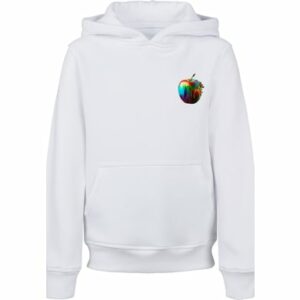 F4NT4STIC Hoodie Colorfood Collection - Rainbow Apple weiß