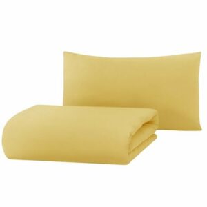 hibboux® Bettwäsche-Set Mono Duvet Cover - Yellow Yellow