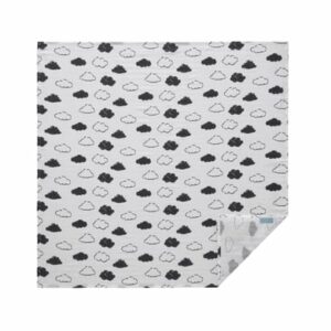 hibboux® Tagesdecken Musselin 120x120 Cloud Multicolor