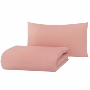 hibboux® Bettwäsche-Set Mono Duvet Cover - Rose Rose