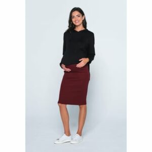 Cool Mama Umstandsrock Basic Burgund