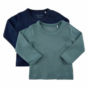 Minymo Langarmshirt 2er Pack Goblin Blue