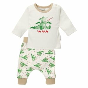 Baby Sweets 2tlg Set Shirt + Hose Tiny Dragon grün beige