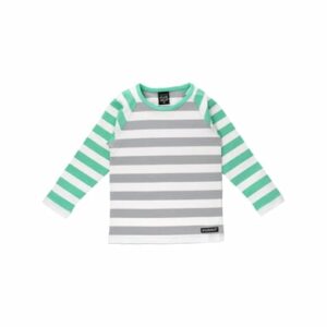 Villervalla Shirt Langarm Stripes Pear/Fossil grau