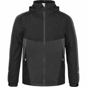 normani Kinder Regenjacke mit Fleecefutter Wasilla Schwarz