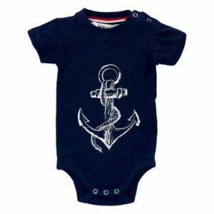 Ebbe Kids Body Kurzarm Dana Navy Anchor