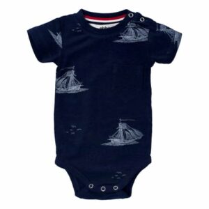 Ebbe Kids Body Kurzarm Dana Navy Ships