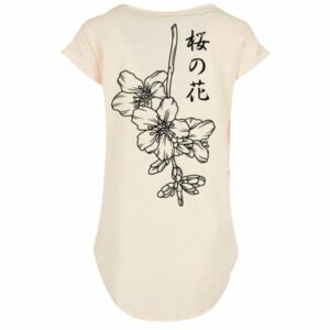 F4NT4STIC Long Cut T-Shirt Japan Flower Whitesand