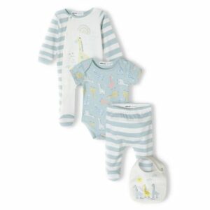 MINOTI Babyset 4-tlg. Grün/Weiß