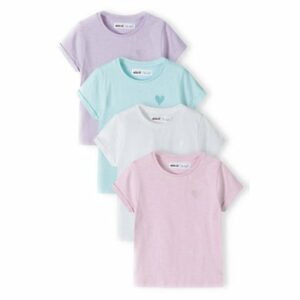 MINOTI 4er-Pack T-Shirts Weiß/Blau/Rosa