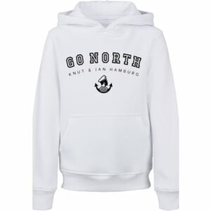 F4NT4STIC Hoodie Go North Knut & Jan Hamburg weiß