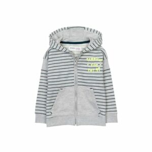 MINOTI Sweatjacke Grau/Dunkelblau