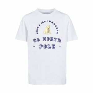 F4NT4STIC T-Shirt Eisbär Knut & Jan Hamburg weiß