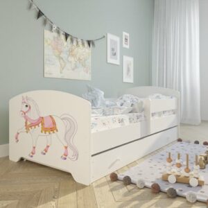 Kids Collective Kinderbett 70x140 / 80x160 cm mit Matratze und Schublade