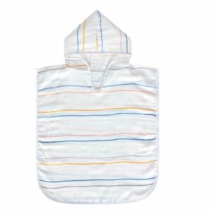 hibboux® Badeponcho Musselin Stripe Multicolor