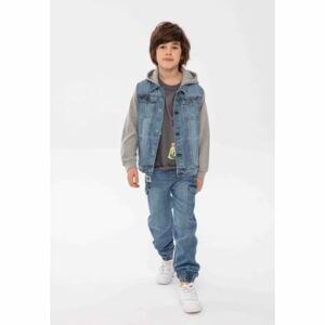 MINOTI Jeansjacke mit Kapuze Denim-Blau