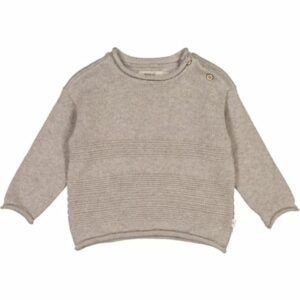 Wheat Strickpullover Gunnar warm grey melange