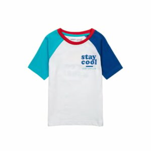 MINOTI T-Shirt Stay Cool Weiß/Blau/Grün