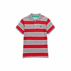 MINOTI Poloshirt Rot/Grau