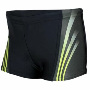 Aquarti Jungen Schwimmhose Kontrastfarbige Einsätze schwarz/grün