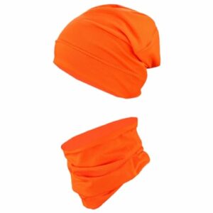 TupTam Jungen Beanie Mütze und Schlauchschal 2er Set orange