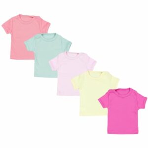 TupTam Baby Mädchen Kurzarm T-Shirt 5er Set gelb/grün