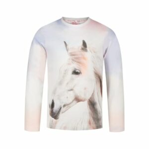 Pferde FREUNDE Langarmshirt Pferdefreunde light blue