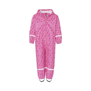 Playshoes Regen-Overall Herzchen pink