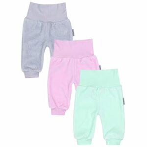 TupTam Baby Mädchen Nicki Hose 3er Pack grün/rosa