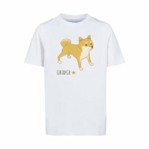 F4NT4STIC T-Shirt Shiba Inu Hund weiß