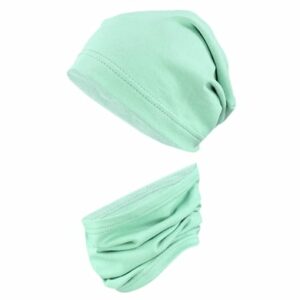 TupTam Kinder Beanie Mütze Schlauchschal Set grün