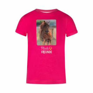 Pferde FREUNDE T-Shirt Pferdefreunde magenta