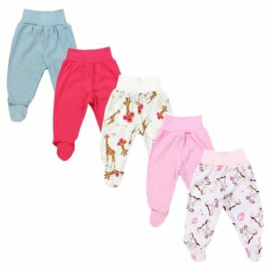 TupTam Baby Hose mit Fuß 5er Pack rosa/pink