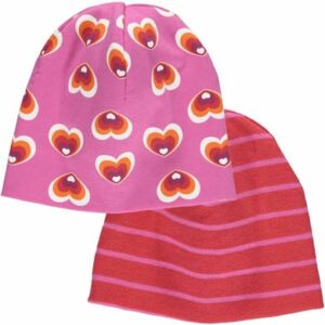 Fred's World Beanie 2er-Pack Fuchsia/Mandarin/Lollipop/Plum