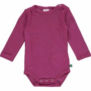 Fred's World Langarmbody aus Merinowolle Plum