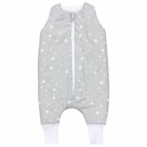 TupTam Baby Winter Schlafsack mit Beinen weiß/grau