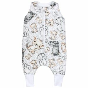 TupTam Baby Winter Schlafsack mit Beinen grau/braun