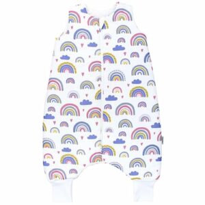 TupTam Baby Winter Schlafsack mit Beinen rosa/gelb