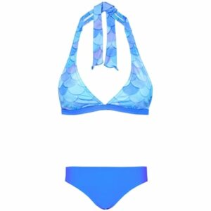 Aquarti Mädchen Bikini Set Zweiteilig Bikinislip Bustier türkis/blau