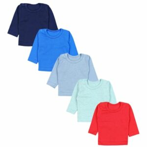 TupTam Baby Jungen Langarmshirt 5er Pack blau/rot