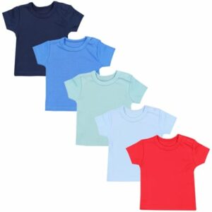 TupTam Baby Kurzarm T-Shirt 5er Set rot/grün