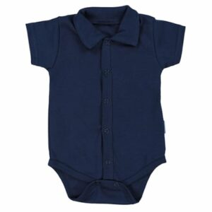 TupTam Baby Jungen Langarm Kurzarm Body mit Kragen blau Modell 1