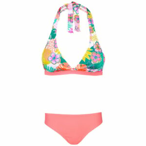 Aquarti Mädchen Bikini Set Zweiteilig Bikinislip Bustier rosa/blau
